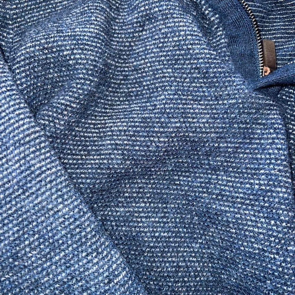 UnTuckIt Navy Blue Quarter Zip - Picture 4 of 4
